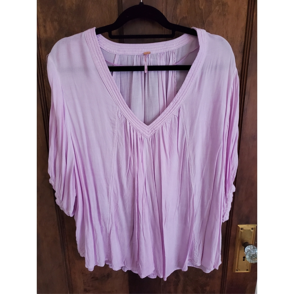 Free People Purple Top Blouse